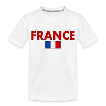 France - T-shirt bio Premium Enfant - blanc - Devant