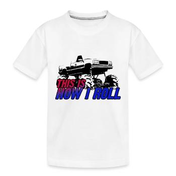 SO ROLLE ICH - Kinder Premium Bio T-Shirt - Weiß - Vorne