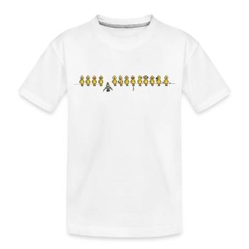 Bat birds - Kinder Premium Bio T-Shirt - Weiß - Vorne