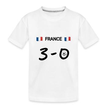 France football - T-shirt bio Premium Enfant - blanc - Devant