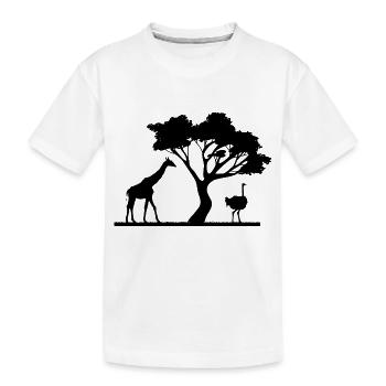 Safari Zoo Animals Wildlife - Kinder Premium Bio T-Shirt - Weiß - Vorne