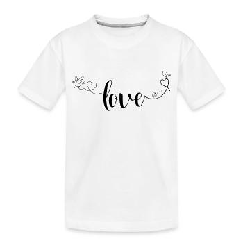 love - T-shirt bio Premium Enfant - blanc - Devant
