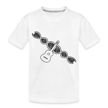 Guitare Instrument pincé Guitariste Instrument de musique - T-shirt bio Premium Enfant - blanc - Devant