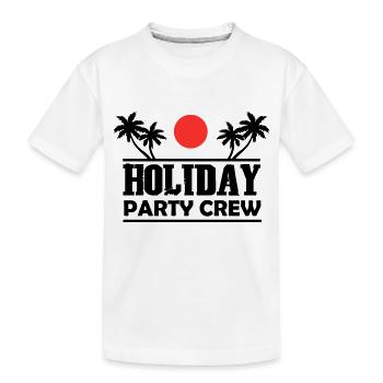 Holiday Party - Kids' Premium Organic T-Shirt - white - Front