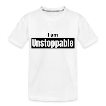 Je suis imparable - T-shirt bio Premium Enfant - blanc - Devant