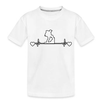 Randonnée Randonnées en montagne Randonnées Randonnées en montagne - T-shirt bio Premium Enfant - blanc - Devant