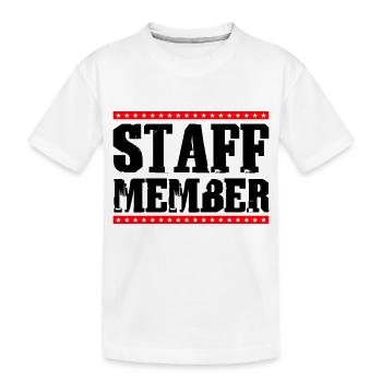 Membre du personnel - T-shirt bio Premium Enfant - blanc - Devant