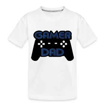 Gamer dad - T-shirt bio Premium Enfant - blanc - Devant