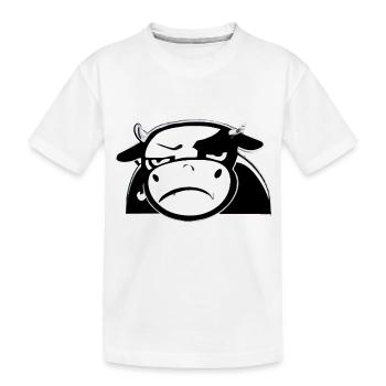 Douba la vache grognonne - T-shirt bio Premium Enfant - blanc - Devant