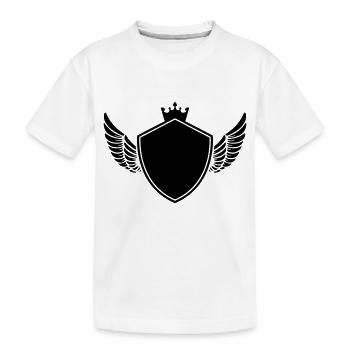 Wappen symbol - Kinder Premium Bio T-Shirt - Weiß - Vorne