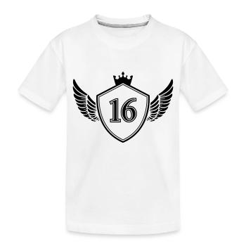 Armoiries 16 - T-shirt bio Premium Enfant - blanc - Devant