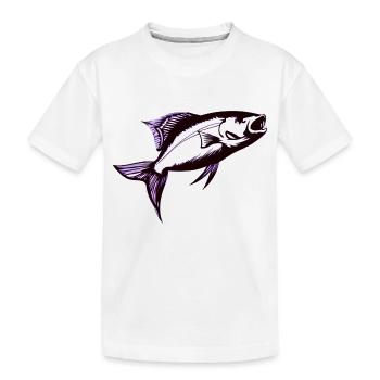 Pêche Hameçons Pêche Pêcheurs - T-shirt bio Premium Enfant - blanc - Devant