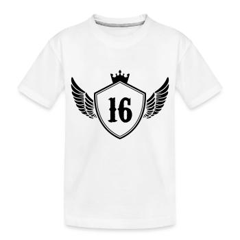 Armoiries 16 - T-shirt bio Premium Enfant - blanc - Devant