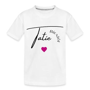 Bientôt tatie - T-shirt bio Premium Enfant - blanc - Devant