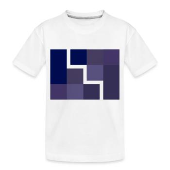 Geometrisch - Kinder Premium Bio T-Shirt - Weiß - Vorne