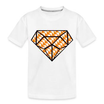 Diamond Design Art 2 - Kids' Premium Organic T-Shirt - white - Front
