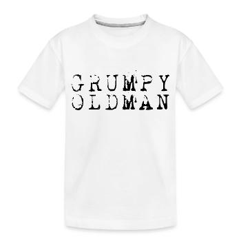 GRUMPY OLD MAN - Kids' Premium Organic T-Shirt - white - Front