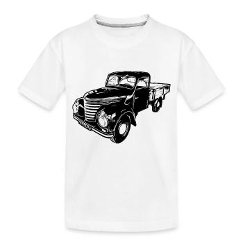 Framo pritsche Transporter Lkw DDR IFA Oldtimer - Kinder Premium Bio T-Shirt - Weiß - Vorne
