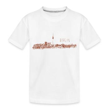 Berlin deutschland techno rave musik party reisen - Kinder Premium Bio T-Shirt - Weiß - Vorne
