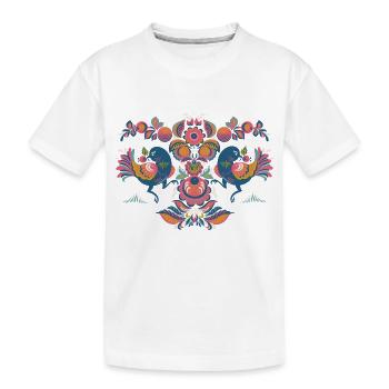 Vögel - Kinder Premium Bio T-Shirt - Weiß - Vorne