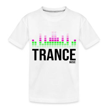 Citation de musique trance - T-shirt bio Premium Enfant - blanc - Devant