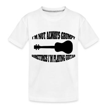 Guitare Instrument de Musique Instrument Plumé Guitariste - T-shirt bio Premium Enfant - blanc - Devant