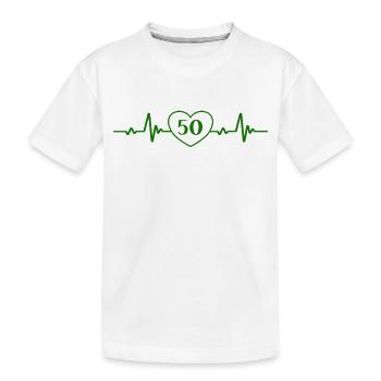 50th Birthday Fiftieth 50th Birthday Party - Kids' Premium Organic T-Shirt - white - Front