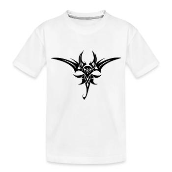 Fliegender singender Vogel - Kinder Premium Bio T-Shirt - Weiß - Vorne