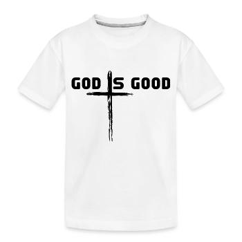 Dieu est bon - T-shirt bio Premium Enfant - blanc - Devant