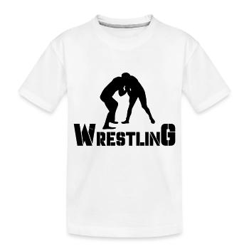 Wrestling - Kids' Premium Organic T-Shirt - white - Front