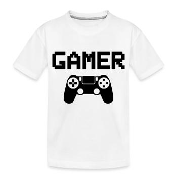 joueur - T-shirt bio Premium Enfant - blanc - Devant