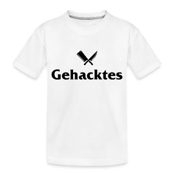 gehacktes für den Grillfan - Kinder Premium Bio T-Shirt - Weiß - Vorne