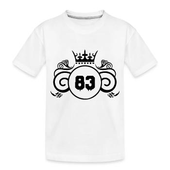 wappen 83 - Kinder Premium Bio T-Shirt - Weiß - Vorne