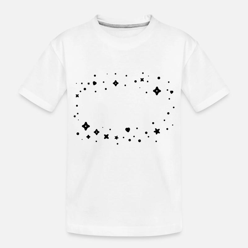 Cadre nuage scintillant - T-shirt bio Premium Enfant - blanc