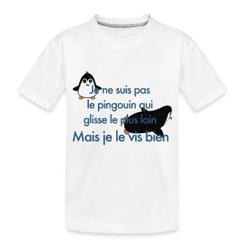 pingouin - T-shirt bio Premium Enfant - blanc - Devant