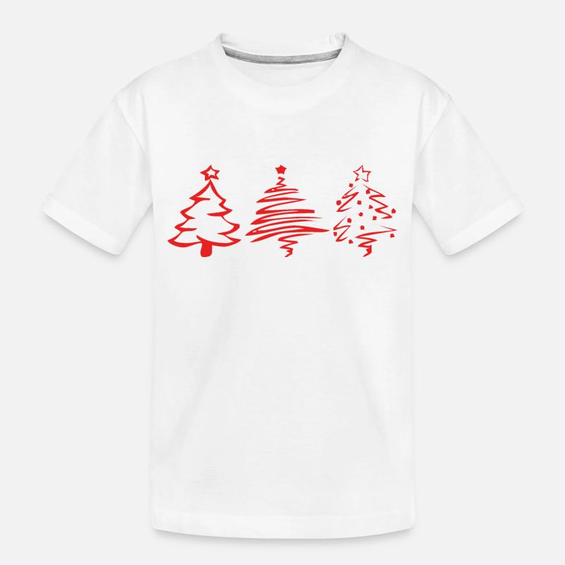 Weihnachtsbaum - Kinder Premium Bio T-Shirt - Weiß