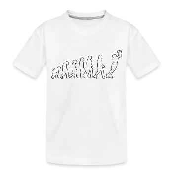 Basketball Basketballspieler Basketballteam - Kinder Premium Bio T-Shirt - Weiß - Vorne