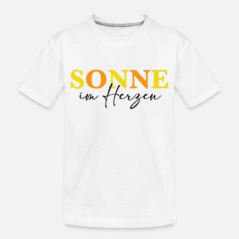 sonne - Kinder Premium Bio T-Shirt - Weiß