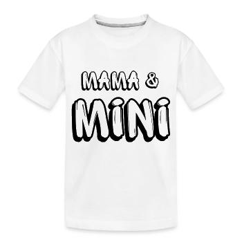 Mama & Baby - Kinder Premium Bio T-Shirt - Weiß - Vorne