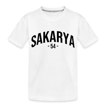 Sakarya 54 Türkei Turkiye Geschenk Urlaub TR Türk - Kinder Premium Bio T-Shirt - Weiß - Vorne