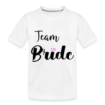 Mariée d’équipe - T-shirt bio Premium Enfant - blanc - Devant
