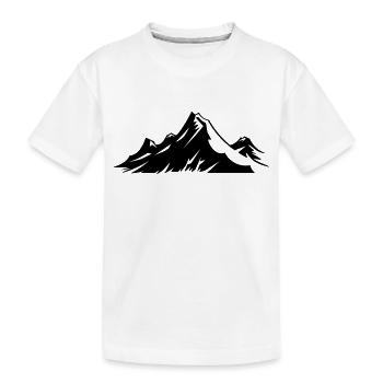 Montagne - T-shirt bio Premium Enfant - blanc - Devant
