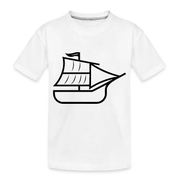 Bateau pirate - T-shirt bio Premium Enfant - blanc - Devant