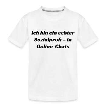 Typisch-Gamer - Kinder Premium Bio T-Shirt - Weiß - Vorne