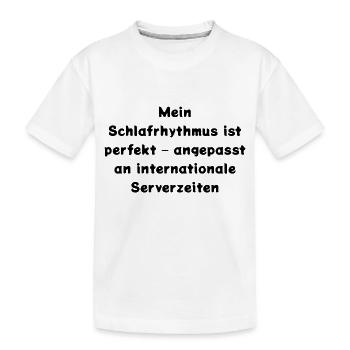 Typisch-Gamer - Kinder Premium Bio T-Shirt - Weiß - Vorne