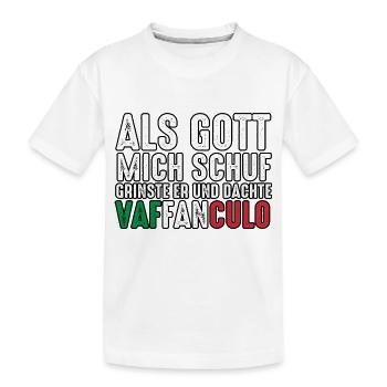 Italien Italiener Vaffanculo - Kinder Premium Bio T-Shirt - Weiß - Vorne