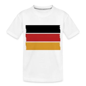 Drapeau Allemagne Allemagne - T-shirt bio Premium Enfant - blanc - Devant