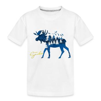 Suède Suède Viking Nordique Scandinavie Solstice d’été - T-shirt bio Premium Enfant - blanc - Devant