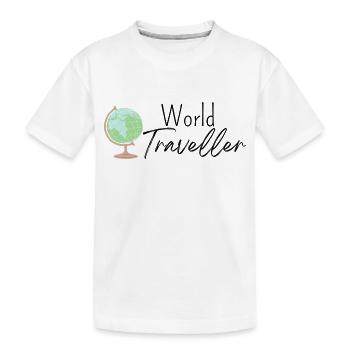Voyageur du monde - T-shirt bio Premium Enfant - blanc - Devant