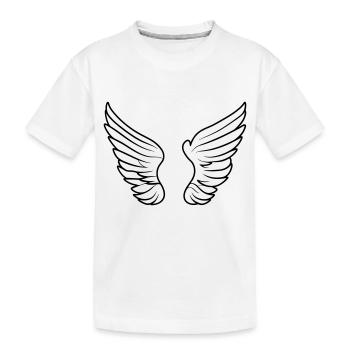 Ailes d'ange - T-shirt bio Premium Enfant - blanc - Devant